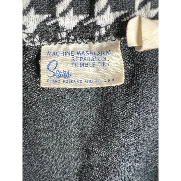 Vintage Sears Houndstooth Straight Leg Pull On Pants Women’s 30 - Picture 5 of 6